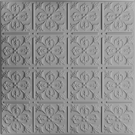 Ceilume Fleur-de-lis 2ft x 2ft Random Gray Ceiling Tile V3-FLEUR-22GRR